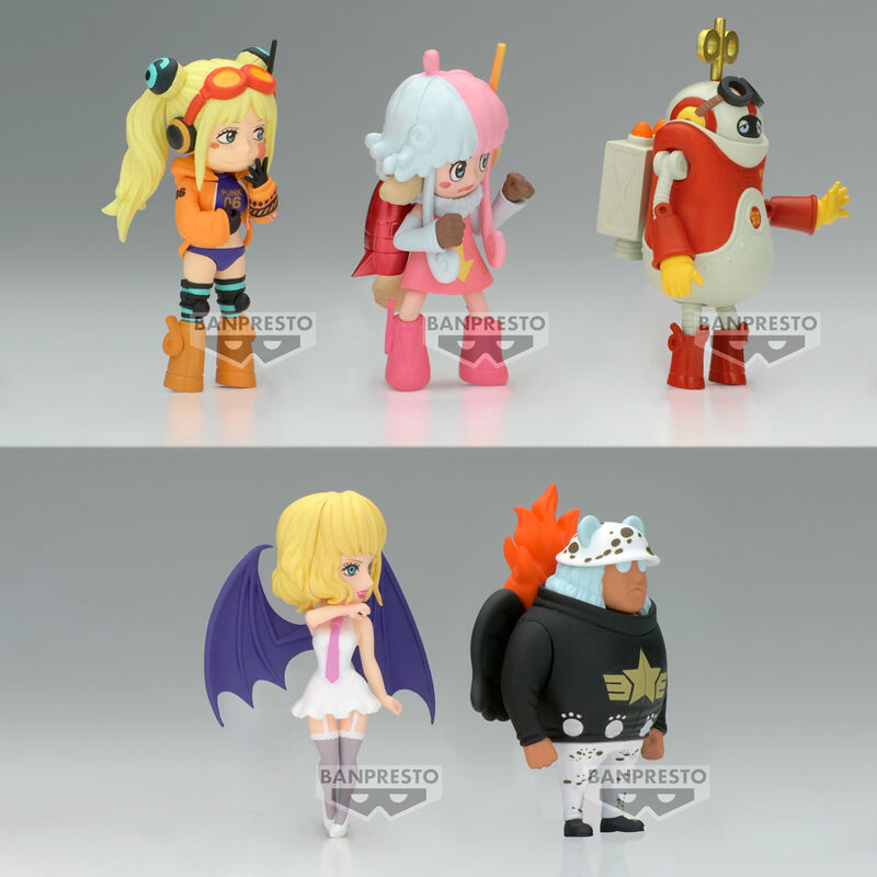 Vue arrière de la figurine One Piece Egghead 5 avec détails du costume et accessoires