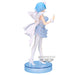 Vue arrière détaillée de la figurine Rem Clear & Dressy avec accessoires et base