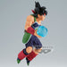 Vue arrière de la figurine Bardock Dragon Ball Z avec détails du costume et sculpture fine