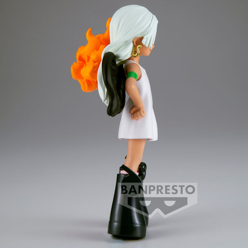 Vue latérale de la figurine One Piece S-Snake montrant ses couleurs vives