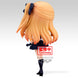 Gros plan sur le visage expressif de la figurine Ruby Q Posket de BANPRESTO