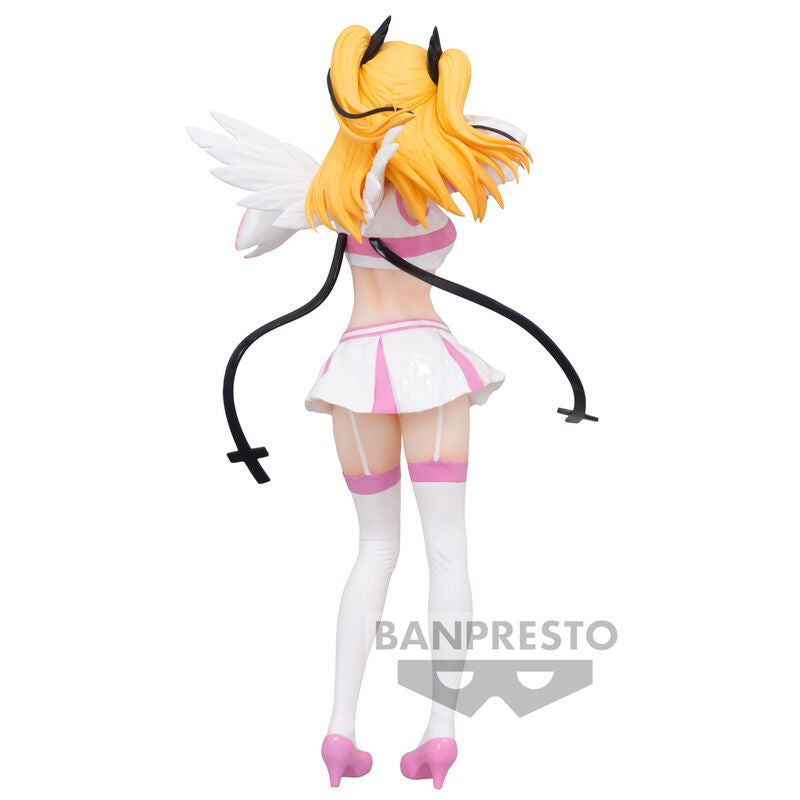 Gros plan sur le visage de la figurine BANPRESTO Liliel Chaos Form avec maquillage détaillé