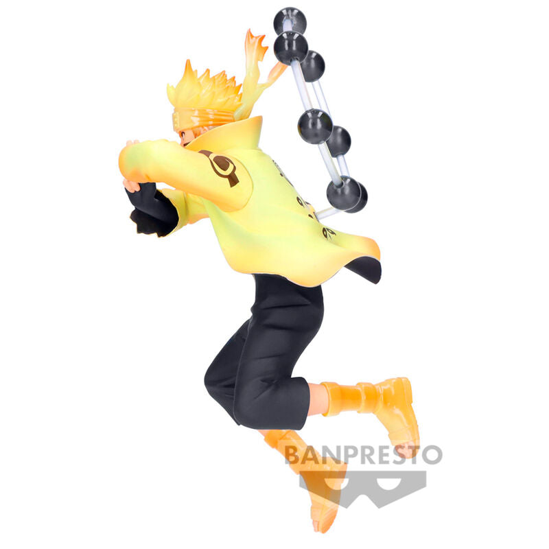 Vue arrière de la figurine Naruto Uzumaki mettant en avant la qualité des finitions BANPRESTO