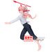 Zoom sur le visage expressif de la figurine Chainsaw Man Powers III Vibration Stars 15cm