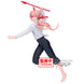 Zoom sur le visage expressif de la figurine Chainsaw Man Powers III Vibration Stars 15cm