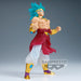Détail des muscles et expression féroce de la figurine Broly Crearise Super Saiyan