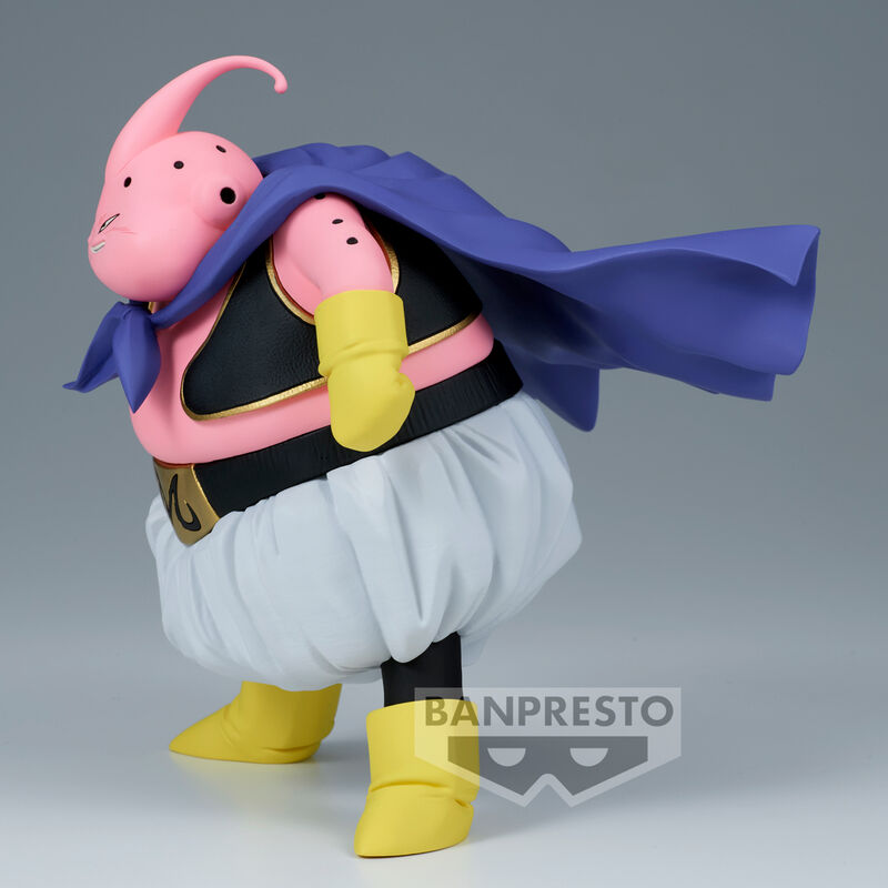 Zoom sur le visage expressif de la figurine Majin Buu Dragon Ball Z 17cm avec finition soignée
