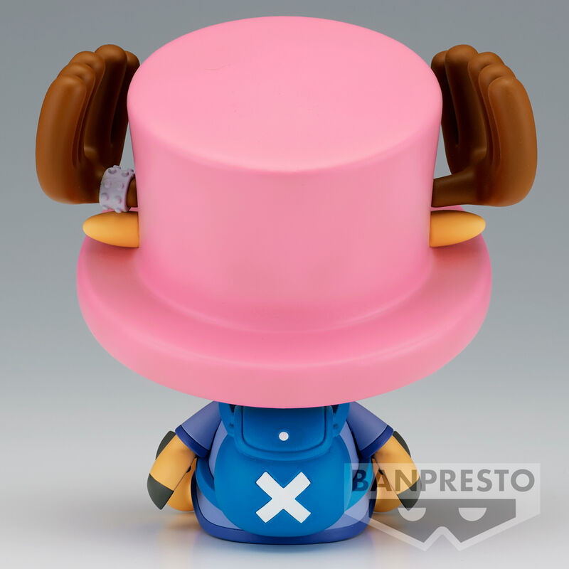 Figurine Chopper Arabasta Sofvmates posée sur un socle blanc, fond neutre