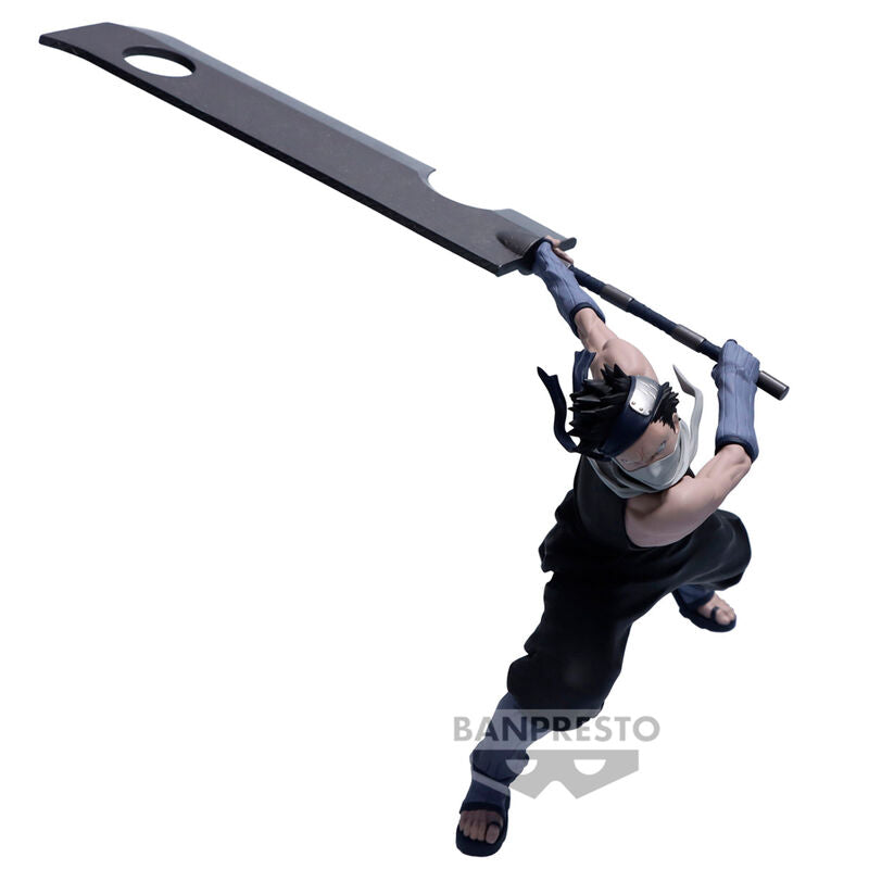 Présentation complète de la figurine Momochi Zabuza Naruto Shippuden avec socle