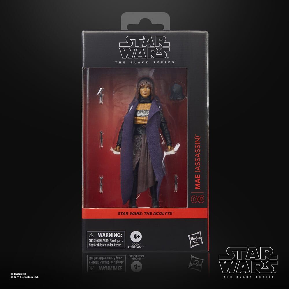Packaging officiel HASBRO de la figurine Star Wars Mae Assassin 15cm