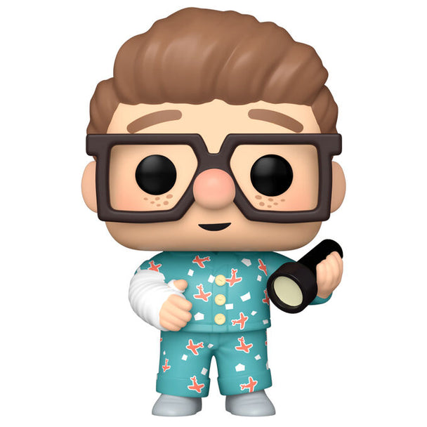 Figurine Funko POP de Carl jeune du film Disney Pixar UP en vinyle, hauteur 9 cm, présentée dans sa boîte cadeau