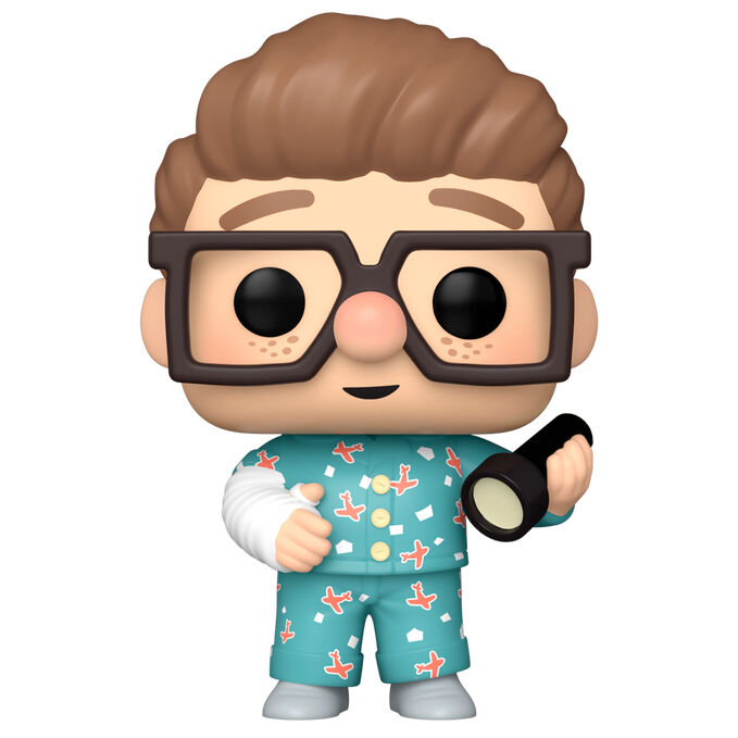 Figurine Funko POP de Carl jeune du film Disney Pixar UP en vinyle, hauteur 9 cm, présentée dans sa boîte cadeau