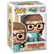 Vue rapprochée de la figurine Funko POP Carl jeune, détail du visage et des vêtements dans un style vinyl collector
