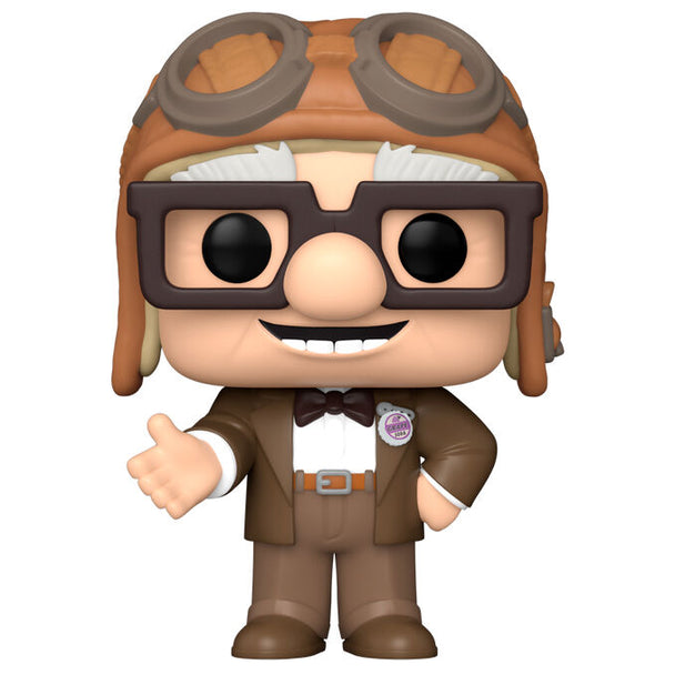 Emballage de la figurine Funko POP Carl Disney Pixar UP montrant le design collector et le personnage
