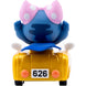 Collection de plusieurs figurines Stitch assorties alignées montrant la variété des modèles