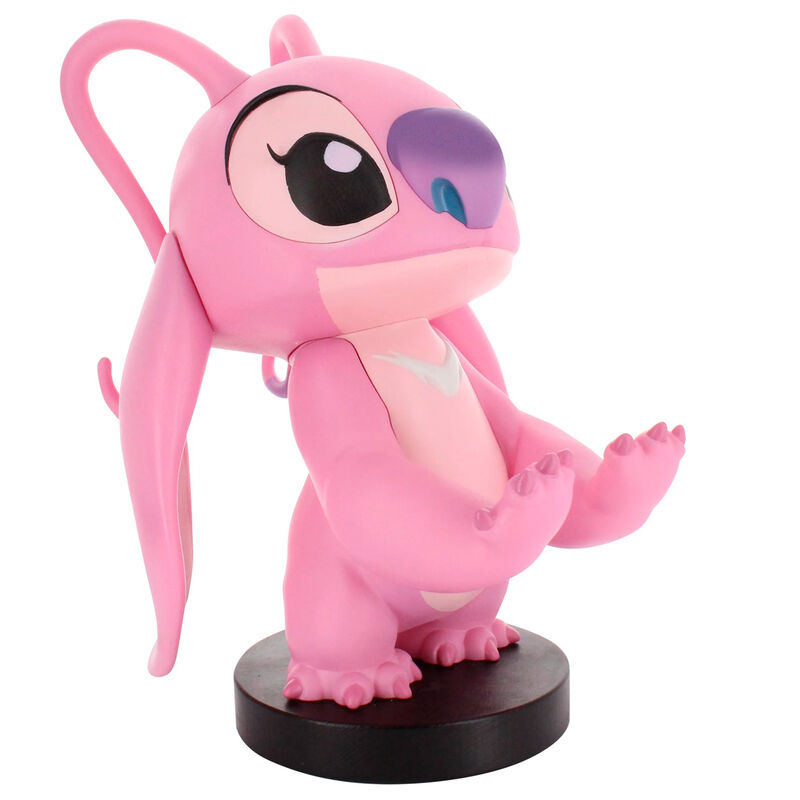 Figurine Stitch Angel en position tenant un smartphone compatible iPhone