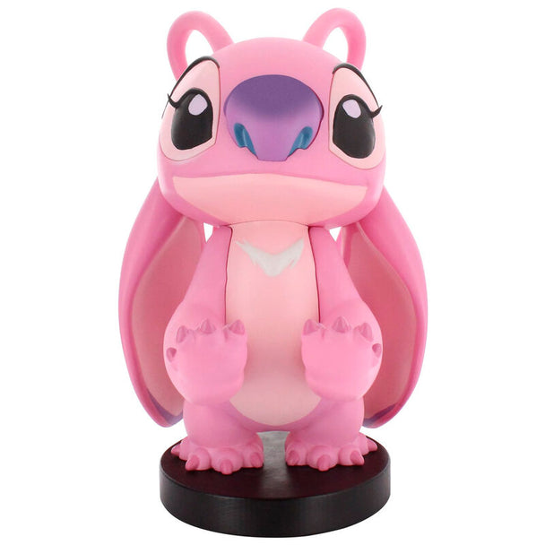 Figurine Disney Stitch Angel de 21 cm vue de face sur support pour manette