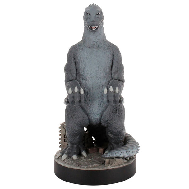 Vue de face du support Godzilla City Destroyer de 21cm pour manettes et smartphones EXQUISITE GAMING