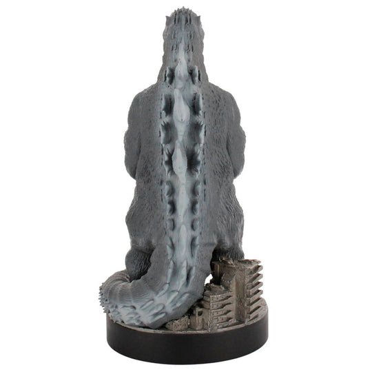 Détail du design Godzilla City Destroyer avec fixation clamp pour câble de recharge