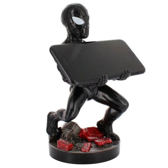 Vue arrière du support Marvel Symbiote Spider-Man montrant l’emplacement pour câble