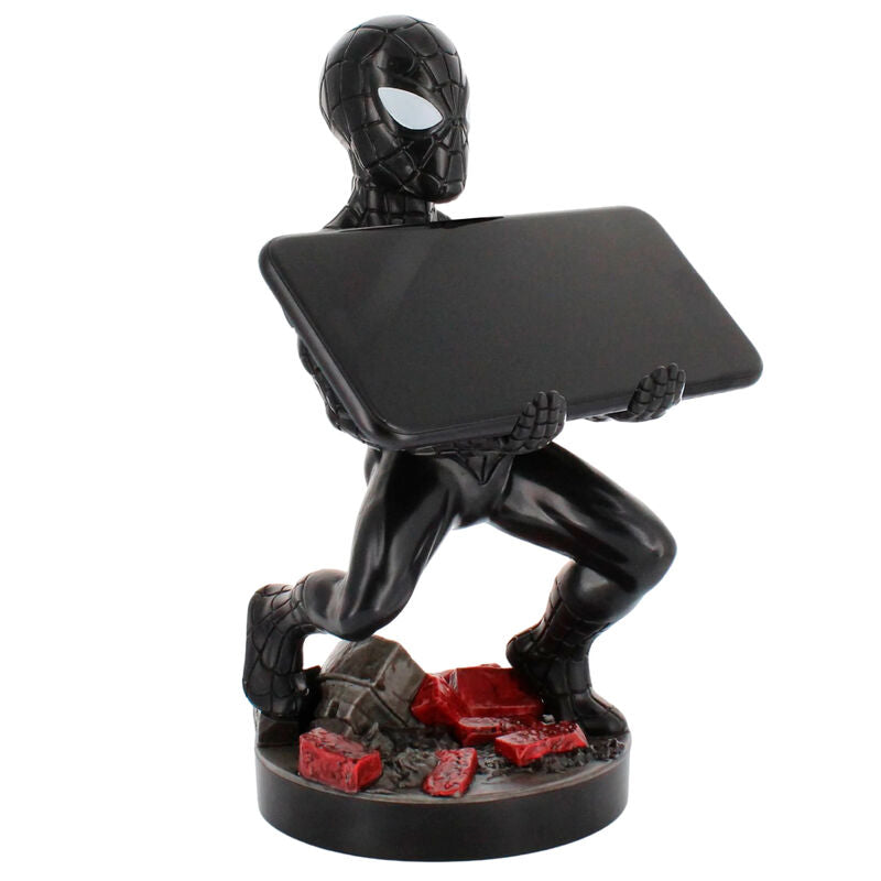 Vue arrière du support Marvel Symbiote Spider-Man montrant l’emplacement pour câble