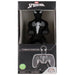 Zoom sur la texture et les détails du costume Symbiote Spider-Man sur le support