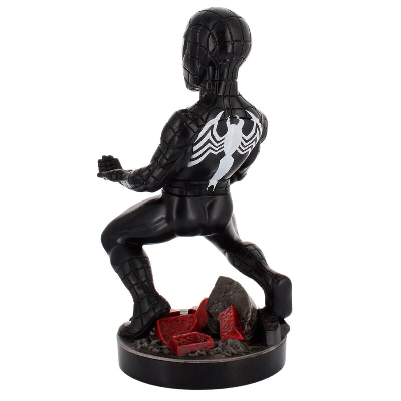 Photo d’ambiance du support Marvel Symbiote Spider-Man sur un bureau gaming