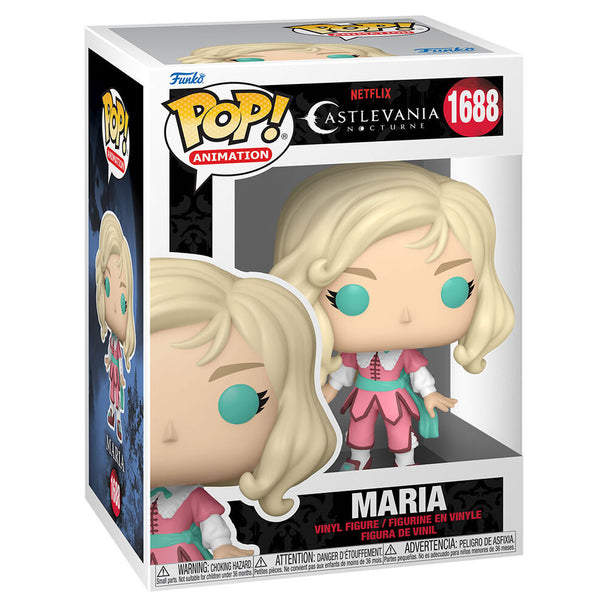 Vue de profil de la figurine Funko POP Maria Castlevania Nocturne avec détails précis et couleurs vives