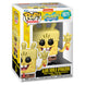 Vue rapprochée de la figurine Funko POP SpongeBob Glove World montrant les détails colorés et expressifs