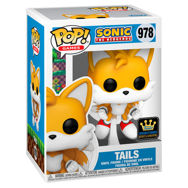 Figurine Funko POP Sonic The Hedgehog Tails exclusive en vinyle de 9 cm dans sa boîte cadeau