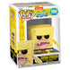 Vue rapprochée de la figurine Funko POP SpongeBob Caveman avec détails du costume préhistorique