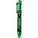 Stylo 6 couleurs Minecraft KIDS LICENSING en position verticale montrant les différentes couleurs disponibles