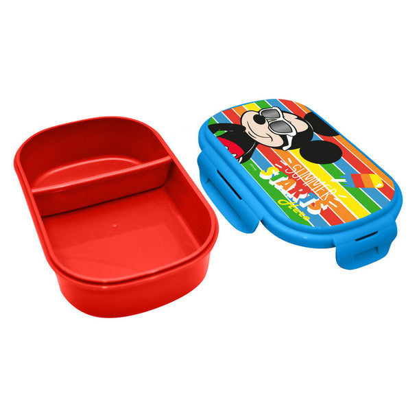 Vue rapprochée des couverts assortis inclus dans la lunch box Mickey Disney KIDS LICENSING.