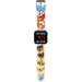 Vue rapprochée de la montre LED Paw Patrol montrant les dimensions compactes et le bracelet confortable