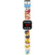 Vue rapprochée de la montre LED Paw Patrol montrant les dimensions compactes et le bracelet confortable