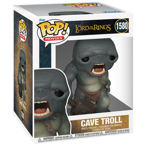 Figurine POP Funko Troll des Cavernes en position dynamique, montrant les textures et finitions soignées