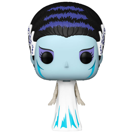 Figurine Funko POP Bride Frankenstein en vinyle de 9 cm avec détails soignés, présentée dans sa boîte cadeau officielle.