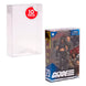 Pack de 10 protecteurs EVORETRO transparents pour figurines Gi Joe, dimensions 23,5x15,5x5,3 cm, plastique PET 0,4 mm