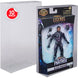 Pack de 10 protecteurs EVORETRO transparents en plastique PET pour figurines Marvel Legends, dimensions 27,2x15,8x6,5 cm, vue d'ensemble