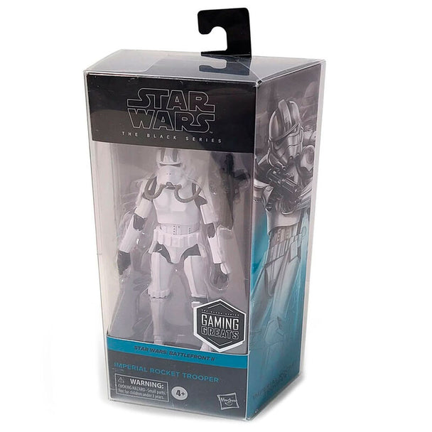 Vue rapprochée d’un protège-boîte en plastique PET sans acide de 0,35 mm, protégeant une boîte Star Wars Black Series