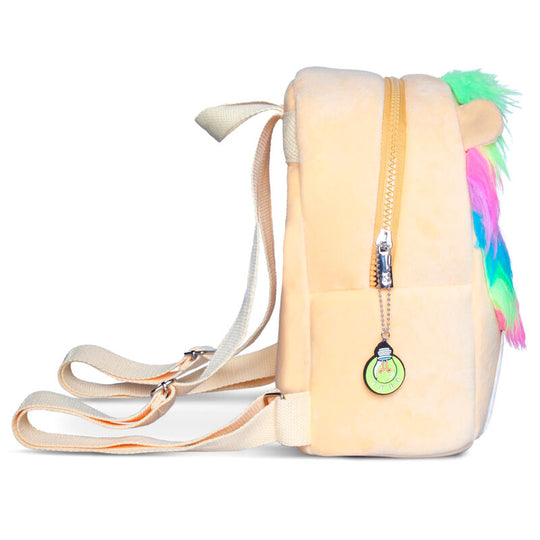 Détail des bretelles ajustables du sac à dos peluche Leonard pour un confort personnalisé