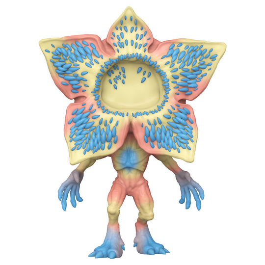 Vue latérale de la figurine POP Funko Demogorgon Scoops Ahoy, mettant en avant les couleurs et textures du vinyle.
