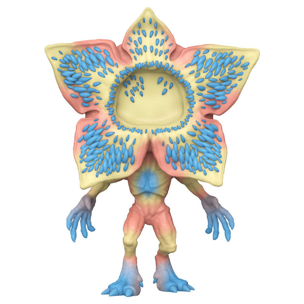 Vue latérale de la figurine POP Funko Demogorgon Scoops Ahoy, mettant en avant les couleurs et textures du vinyle.