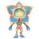 Vue latérale de la figurine POP Funko Demogorgon Scoops Ahoy, mettant en avant les couleurs et textures du vinyle.