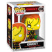 Détail de la figurine Funko POP Chucky montrant les traits caractéristiques du personnage en vinyle