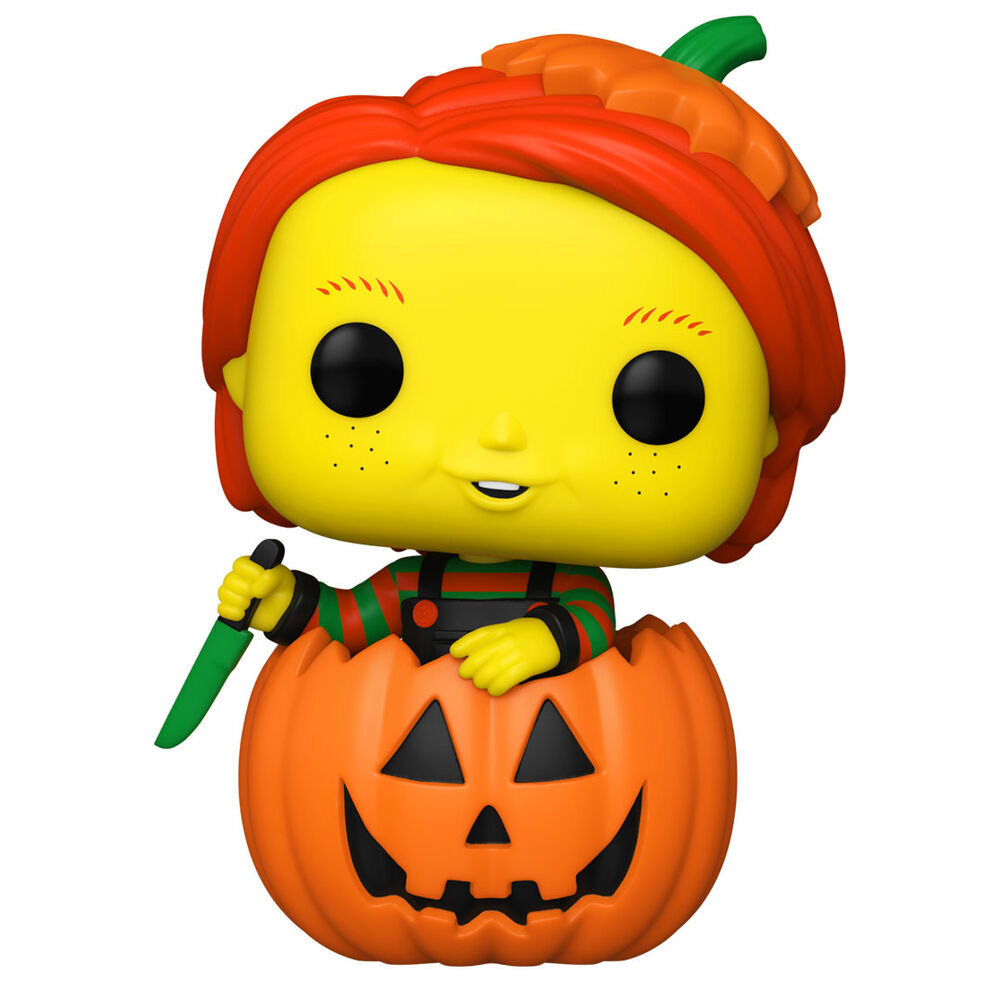 Figurine Funko POP Chucky Good Guy de 9 cm en vinyle, vue de face avec détails précis