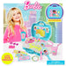 Boîte d'accessoires Barbie Creageek Multivers ouverte montrant les 20 pièces colorées et variées pour personnaliser les poupées.
