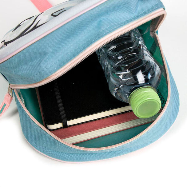 Sac à dos Disney Stitch en polyester montrant les bretelles ajustables confortables