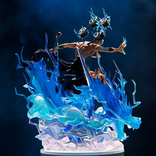 Boîte d'origine avec fenêtre transparente contenant la figurine Enel 32cm