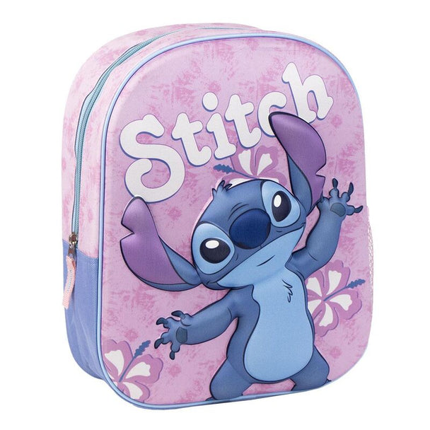 Sac à dos Disney Stitch CERDÁ 31cm vu de face avec design coloré et personnage Stitch